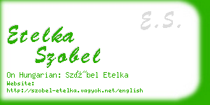 etelka szobel business card